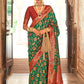 Monjolika Fashion Green Weaving Banarasi Silk Contemporary Saree | Swadesiicart