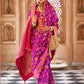 Monjolika Fashion Banarasi Silk Pink Weaving Classic Saree For Party | Swadesiicart