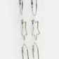 NVR Women Gold-Toned Geometric Hoop Earrings | Swadesiicart