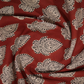 Rust Red Coloured Combination Printed Cotton Saree By Gayathri Reddy Designer Studio | Swadesiicart