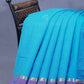 Dual Shade of Sky Blue And Violet Pure Mangalgiri Cotton By Gayathri Reddy Designer Studio | Swadesiicart