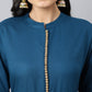 Khushal K Women Blue Ethnic Motifs Empire Kurta with Trousers & With Dupatta - Swadesiicart