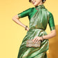 Saree Mall Green & Golden Woven Design Banarasi Saree | Swadesiicart