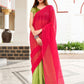Tikhi Imli Georgette Half and Half Saree | Swadesiicart