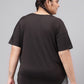 MKH Plus Size Typography Printed Relaxed Fit Dri-FIT Sports T-shirt - Swadesiicart