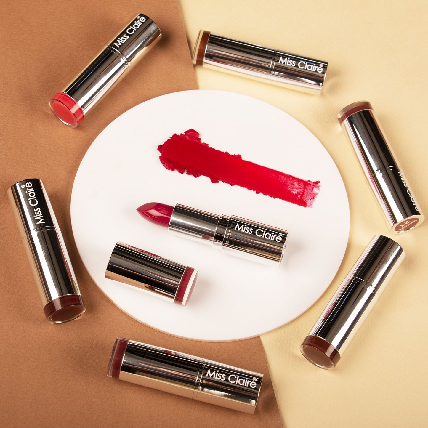 Miss Claire Color Rich Lipstick - 22 | Swadesiicart