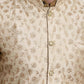 Sojanya Men Pink Ethnic Motifs Kurta with Pyjamas & Nehru Jacket | Swadesiicart