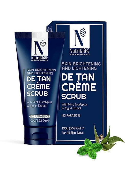 NutriGlow Advanced Organic De Tan Creme Scrub - Nutriglow Cosmetics