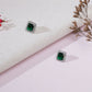 stone stud (green) - Ruby Raang - Swadesiicart