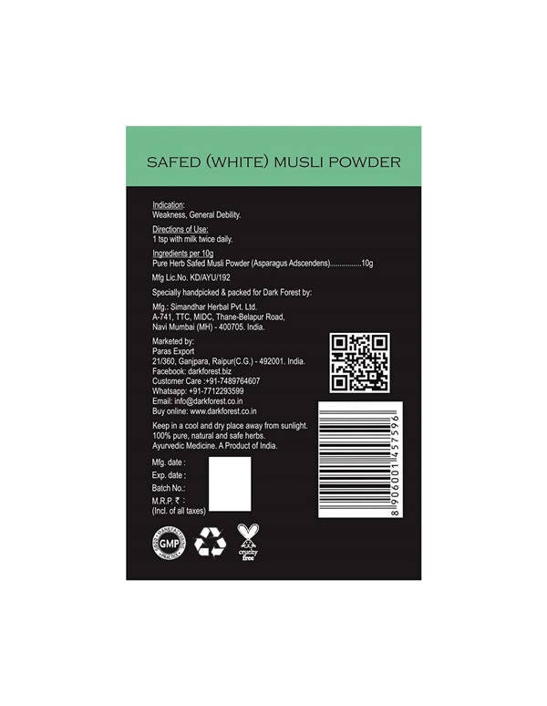Dark Forest Safed Musli Powder | Swadesiicart