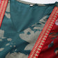 Ahalyaa Women's Green Crepe Gold Smoke Printed Dress | Swadesiicart