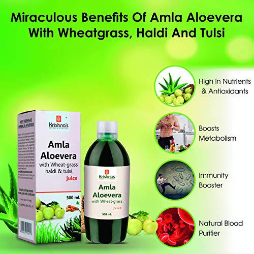 Krishna's Herbal & Ayurveda Amla Aloe Vera Juice | Swadesiicart
