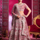 Monjolika Fashion Embroidered And Sequin Work Net Pink Wedding Lehenga Choli - Swadesiicart