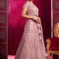 Monjolika Fashion Net Embroidered And Sequin Work Wedding Lehenga Choli in Pink - Swadesiicart
