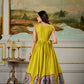 Lorenvalley Fashion Parrot and Green Dola Silk Kalamkari Print With Zari Weaving Broder Gown with Koti - Swadesiicart