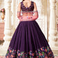 Monjolika Fashion Embroidered Silk Purple Trendy Lehenga Choli - Swadesiicart