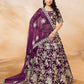 Monjolika Fashion Embroidered Art Silk Purple Lehenga Choli - Swadesiicart