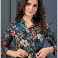 Monjolika Fashion Dark Teal Rayon Printed Casual Wear Co Ord Set - Swadesiicart