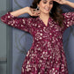 Monjolika Fashion Wine Rayon Printed Casual Wear Co Ord Set - Swadesiicart
