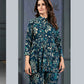 Monjolika Fashion Teal Blue Rayon Printed Casual Wear Co Ord Set - Swadesiicart