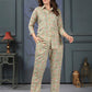 Monjolika Fashion Beige Rayon Printed Casual Wear Co Ord Set - Swadesiicart