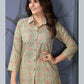 Monjolika Fashion Beige Rayon Printed Casual Wear Co Ord Set - Swadesiicart