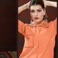 Monjolika Fashion Peach Maaza Cotton With Hand Work Trendy Co Ord Set - Swadesiicart