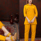 Monjolika Fashion Yellow Maaza Cotton With Hand Work Trendy Co Ord Set - Swadesiicart