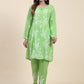 HOUSE OF KARI Floral Embroidered Chikankari Pure Cotton Kurta with Trousers | Swadesiicart
