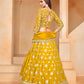Monjolika Fashion Embroidered Art Silk Yellow Designer Lehenga Choli - Swadesiicart