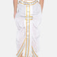 Sethukrishna Men White Solid Pocket Dhoti Pant | Swadesiicart