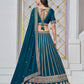 Monjolika Fashion Embroidered Art Silk Trendy Lehenga Choli In Teal - Swadesiicart