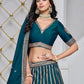 Monjolika Fashion Embroidered Art Silk Trendy Lehenga Choli In Teal - Swadesiicart