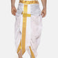 Sethukrishna Men White Solid Readymade Dhoti Pants | Swadesiicart