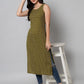 Kalini Women Green Geometric Printed Kurta - Swadesiicart