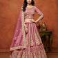 Monjolika Fashion Net Pink Embroidered Designer Lehenga Choli - Swadesiicart