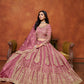 Monjolika Fashion Net Pink Embroidered Designer Lehenga Choli - Swadesiicart
