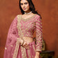 Monjolika Fashion Net Pink Embroidered Designer Lehenga Choli - Swadesiicart