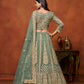 Monjolika Fashion Net Green Embroidered Designer Lehenga Choli - Swadesiicart