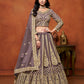 Monjolika Fashion Net Purple Embroidered Designer Lehenga Choli - Swadesiicart