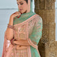 Monjolika Fashion Light Pink Silk Embroidered Sequins Thread And Zari Work Bridal Trendy Lehenga Choli - Swadesiicart