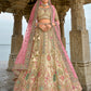 Monjolika Fashion Cream Silk Embroidered Sequins Thread And Zari Work Bridal Trendy Lehenga Choli - Swadesiicart