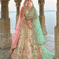 Monjolika Fashion Cream Silk Embroidered Sequins Thread And Zari Work Bridal Trendy Lehenga Choli - Swadesiicart