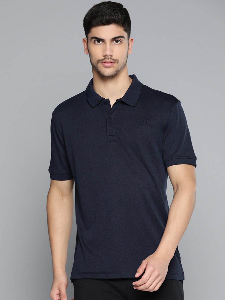 Alcis Men Polo Collar Anti Static Slim Fit Sports T-shirt | Swadesiicart