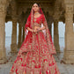 Monjolika Fashion Red Silk Embroidered Sequins Thread And Zari Work Bridal Trendy Lehenga Choli - Swadesiicart