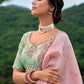 Monjolika Fashion Silk Blend Embroidered Sequins Light Turquoise And Pink Designer Lehenga Choli - Swadesiicart