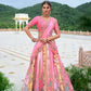 Monjolika Fashion Silk Blend Embroidered Sequins Pink Designer Lehenga Choli - Swadesiicart
