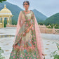 Monjolika Fashion Silk Blend Embroidered Sequins Multi Colour Designer Lehenga Choli - Swadesiicart