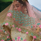 Monjolika Fashion Silk Blend Embroidered Sequins Multi Colour Designer Lehenga Choli - Swadesiicart