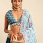House of Panchhi Teal Blue Chinon Sequins embroidery Lehenga choli & Dupatta | Swadesiicart